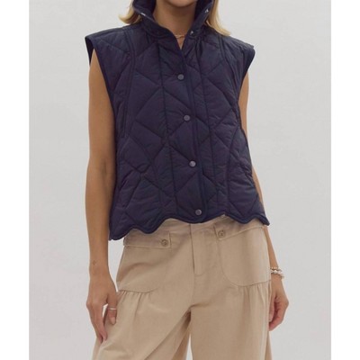 Women's Quilted Vest - entro