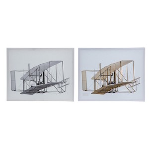 VisioGear 2PCS Large Rectangular Diptych Wall Art, Wall Decor for Hallway Office Wall Decor, Multicolor, 15.7"*19.7"*1" - 1 of 4