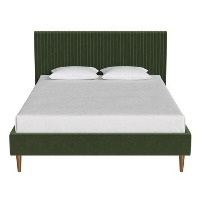 Mr. Kate Daphne Upholstered Bed with Vertical Channel Tufted Headboard