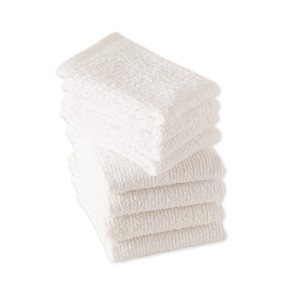 Design Imports  Bar Mop Dishtowel & Dishcloth Set 8 Piece, White, Dt 16X19", Dc 12X12" - 1 of 4