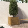 vidaXL Solid Pine Wood Garden Planter in Honey Brown - Durable and Weather-Resistant Planter Box for Outdoor Use - 2 of 4