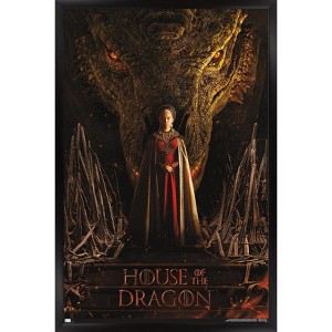 Trends International House of the Dragon - Rhaenyra Dragon Head One Sheet Framed Wall Poster Prints - 1 of 4