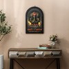 LuxenHome Happy Halloween Framed Canvas Print with Lights, Battery-Operated Black.. - 3 of 4