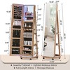 Fredees 21.65'' Wide Freestanding Jewelry Armoire,White - 2 of 4