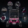 24V Kids Ride On UTV, 2 Seater 4WD Electric Truck with Sun Shade, Remote Control, Led Lights, 4 Shock Absorbers,3 Speeds,Horn for Gift - 2 of 4