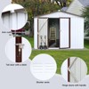 APRILSOUL 120"Metal garden sheds 8ftx10ft outdoor storage sheds - 3 of 4