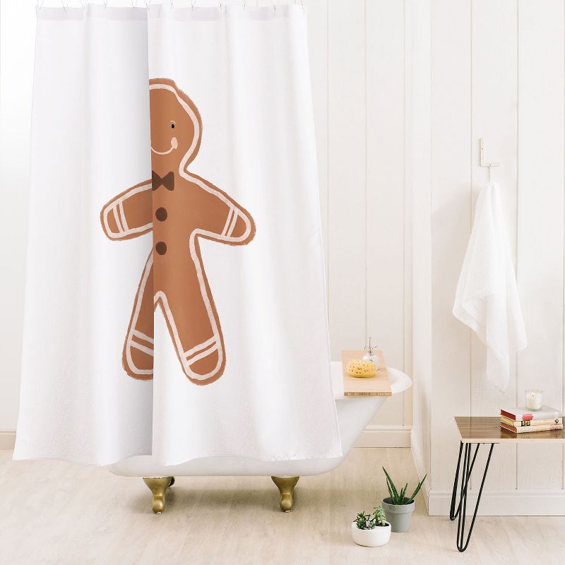 Orara Studio Gingerbread Man I Shower Curtain - Deny Designs, 2 of 4