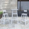 DSVIMOY Counter and Bar Stool Stylish Detachable Back for Energetic Living Areas, White, 16.5"*19.7"*29.1" - 2 of 4