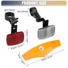 Unique Bargains Handlebar and Seatpost Bike Wheel Spoke Reflectors Accessories Tape Red White 6pcs - 3 of 4