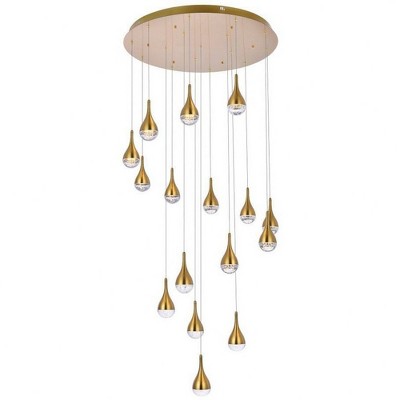 Elegant Lighting Amherst 16 - Light Chandelier in  Satin Gold