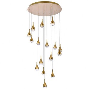 Elegant Lighting Amherst 16 - Light Chandelier in  Satin Gold - 1 of 4
