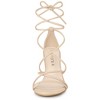Allegra K Women's Open Toe Lace Up Tie Back Strappy Stiletto Heels Sandals - 3 of 4