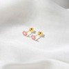 Girls' Enamel Daisy Screw Back 14k Gold Earrings - In Season Jewelry - 4 of 4