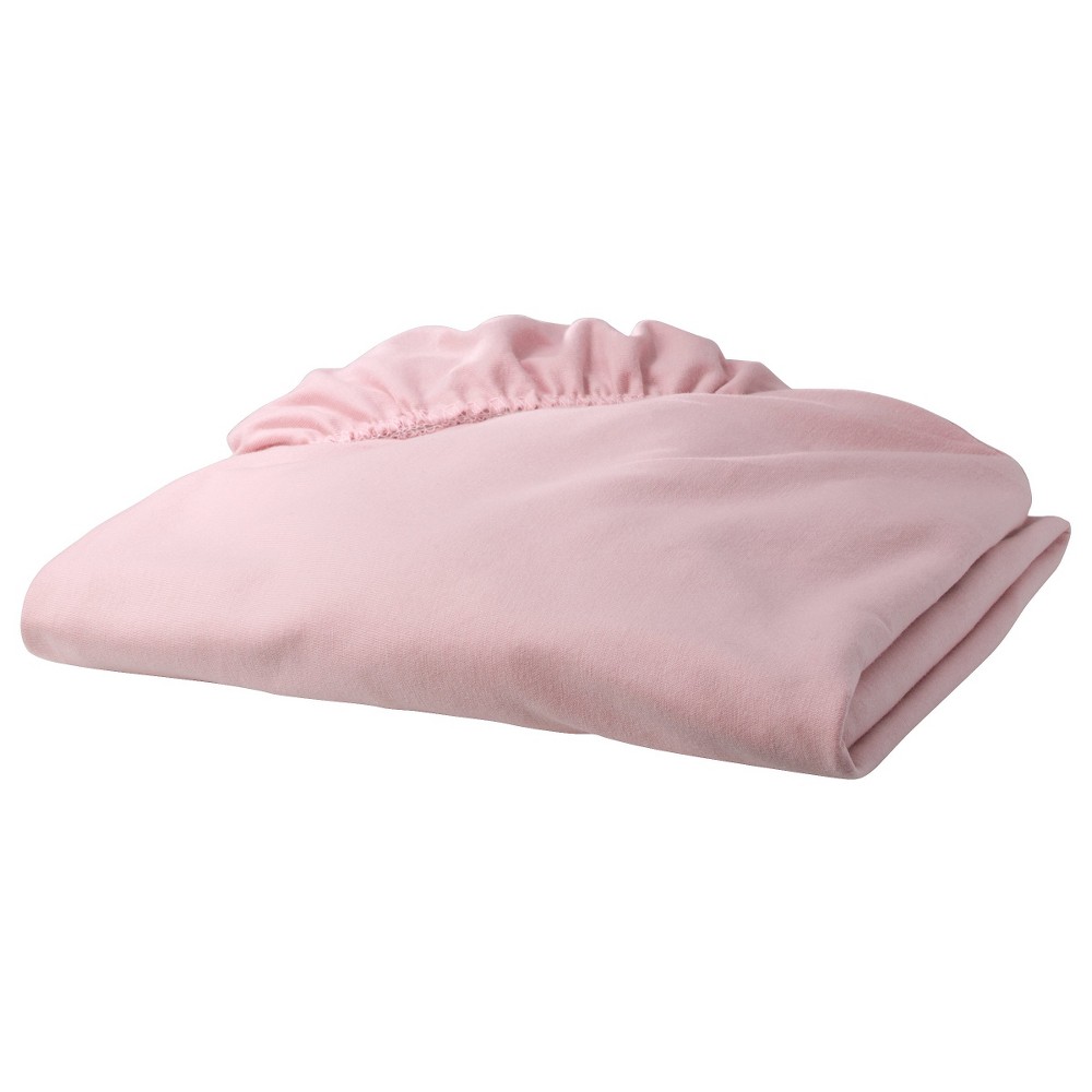 TL Care Jersey Knit Fitted Crib Sheet - Pink -  14191359