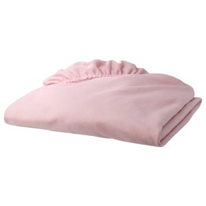 TL Care Jersey Knit Fitted Crib Sheet - Pink, pnk
