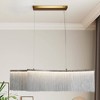LNC Siouxfalls 2-Lights 49.4" Luxury and Glam Linear Integrated LED Kitchen Island Lights, Silver - 2 of 4