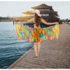 HAPPY BAY Women's Beachwear Summer Bikini Wraps Beach Wrap Swim Cover Up Swimwear Skirt Swimsuit Sarong Coverups for Women One Size Multi,Leaf - 2 of 4