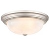 Millennium Lighting 3 - Light Flush Mount in  Satin Nickel - 3 of 4