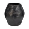 Decorative Woven Pattern Tall Vase for Home Decor - Bold Flower Vase Perfect for Mantel Display, Entryway, and Tabletop Decor - 16", Black - 4 of 4