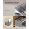 4-Pack Drawer Organizers, 80-Cell Foldable Dividers with 48 Small & 32 Large Compartments, for Socks Underwear Accessories, Dove Gray - 3 of 4