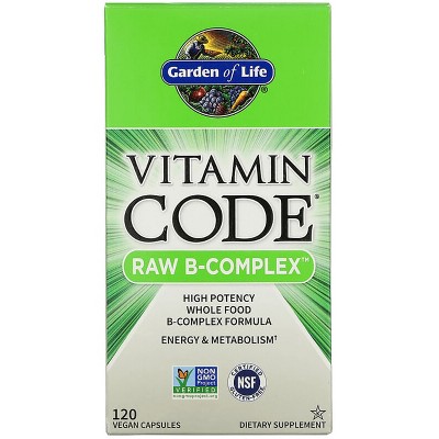 Garden of Life Vitamin B Vitamin Code Raw B-Complex Capsule 120ct