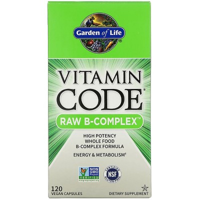 Garden of Life Vitamin B Vitamin Code Raw B-Complex Capsule 120ct