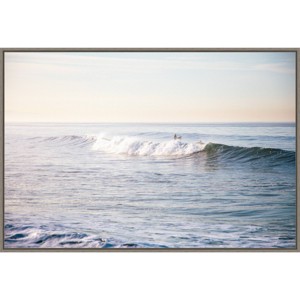 33" x 23" Santa Monica Beach IV by Laura Marshall: Amanti Art Oversized Abstract Seascape Canvas - 1 of 4