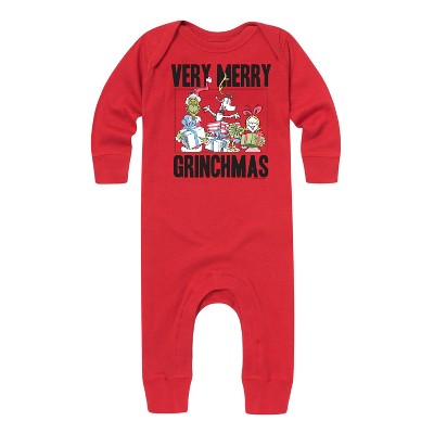 Boys' Dr. Seuss The Grinch Christmas Very Merry Grinchmas  - Red - 18 Months