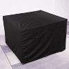 91'' Square Durable and Water Resistant Outdoor Furniture Cover Black - 3 of 4