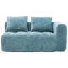 NicBex Modern Chenille Loveseat Sofa with Left Arm & Removable Pillows, Minimalist 2-Seater Sofa for Living Room & Bedroom, Beige - 4 of 4