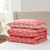 Nestl Modern Comforter Set, 3 Piece Botanical Bedding Set, Reversible Comforter Bed Set - 4 of 4
