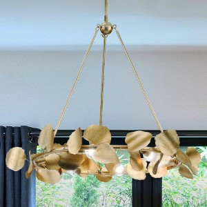 Urban Ambiance Luxury Eclectic Indoor Chandelier,  25-1/2''H x 28"W x 28''D,  Gilded Silver Finish, UHP4990 - 1 of 4
