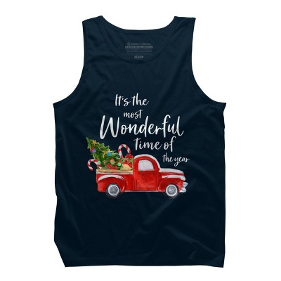 Men's Design By Humans It's The Most Wonderful Time Of The Year Christmas Shirt By TEEARTLAB Tank Top