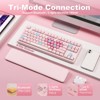 MaseiKar B87 Wireless Mechanical Keyboard,QMK/VIA Programmable,TKL Layout 87 Keys,BT/2.4G/USB-C,Hot Swap Gasket Mount RGB Backlit - 2 of 4