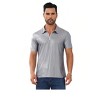 Men's Half - Zip Polo Shirt - Short Sleeve Textured Casual Collared T - Shirt - 2 of 2