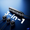 360 Degree Rotating Flat Extension Cord, 3-Outlet 1-Sided, 16 AWG - 2 of 4
