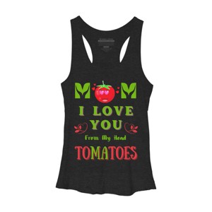 Women's Design By Humans Mom I Love You From My Head Tomatoes By Wortex Racerback Tank Top - 1 of 2