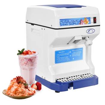 Enleber Electric Ice Crusher Slushy Maker Machine, Crushed Ice Machine with  Stainless Steel Blade and Two