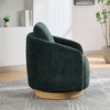 30.3"W Modern Swivel Chenille Upholstered Accent Barrel Chair, 360 Degrees Armchair for Nursery, 4Q- ModernLuxe - 4 of 4