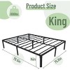 79.5 inch Simple and Durable Metal Bed Frame, No Box Spring - 4 of 4