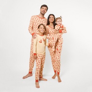 Leveret Matching Family Pajamas Fox Print - 1 of 4