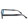 Pacific Coast Original KD's Biker Sunglasses (Black Frame/Turquoise Lens) - 4 of 4