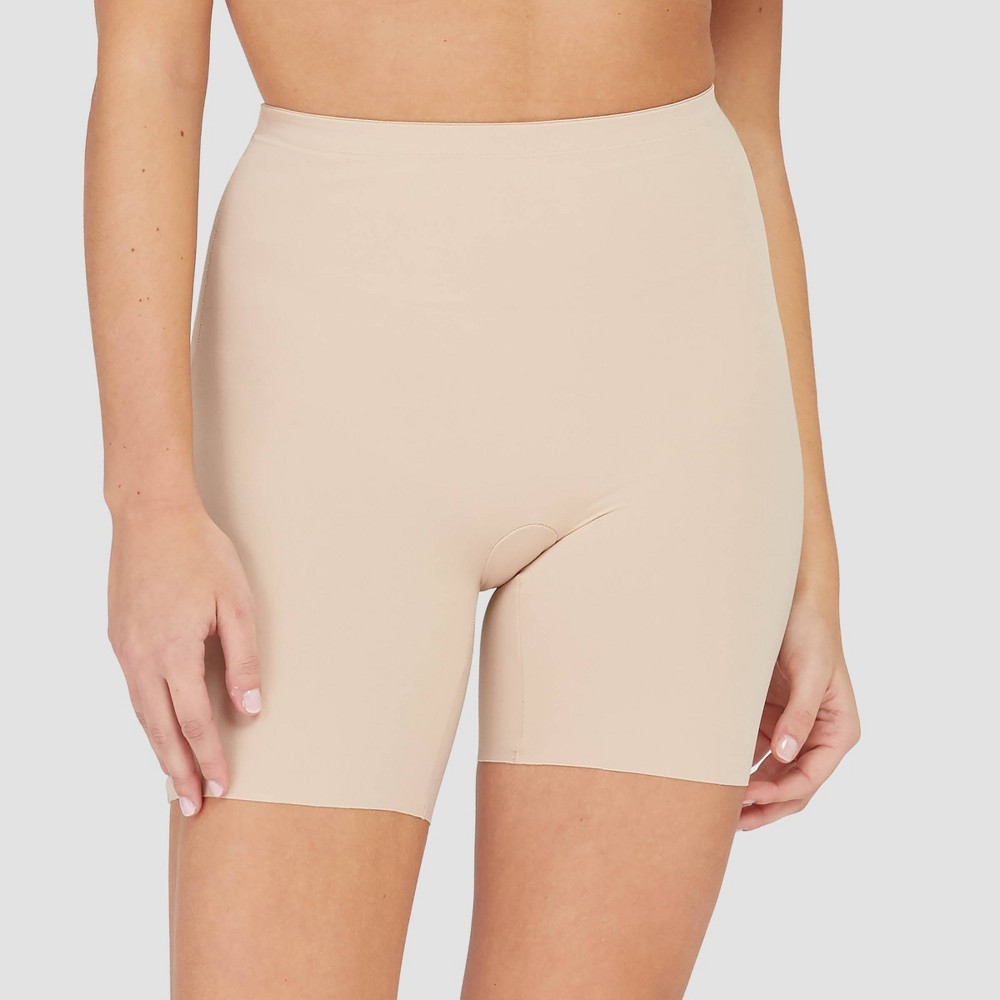 ASSETS by SPANX Women's Thintuition Shaping Mid-Thigh Slimmer - Beige M