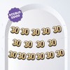 Big Dot of Happiness 30th Birthday Garland Banner Adult Black and Gold Birthday Backdrop 30 Feet of Cord 15 Double Sided Paper Number Age 30 Shapes - 2 of 4
