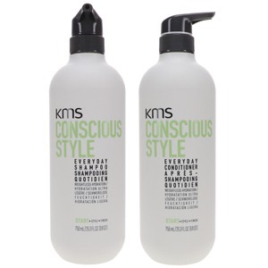 KMS Conscious Style Everyday Shampoo 25.3 oz & Conscious Style Everyday Conditioner 25.3 oz Combo Pack - 1 of 4