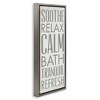 Stupell Industries Soothe Calm Relax Bath Bathroom, 15" x 31" - 3 of 4