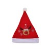 Unique Bargains Christmas Hat Polyester Red 10.24"x15.35" 1 Pc - 4 of 4