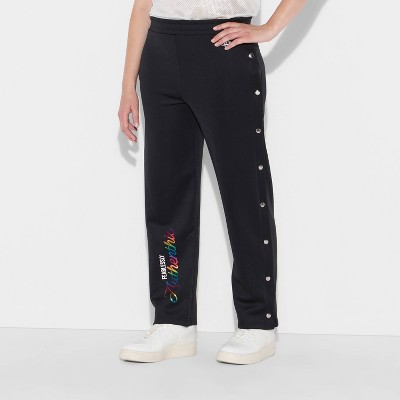Pride Adult PHLUID Project Authentic Capsule Sport Snap Away Pants - Black