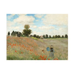 Claude Monet 'Wild Poppies Near Argenteuil' Canvas Art - 1 of 4