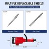 2200W Demolition Jack Hammer Electric Concrete Breaker 1400 BPM With 2x Chisels Sets - 2 of 4